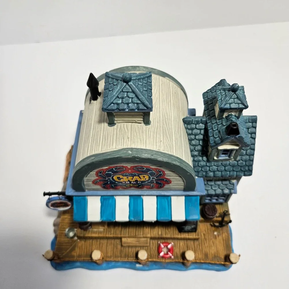Lemax Plymouth Village The Crab Shack Lighted Building 05630 Seafood Restaurant